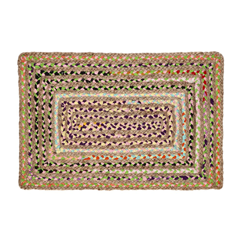 Limpiapies de yute y algodón 75x45 cm