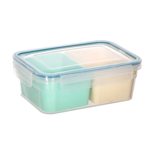 Caja contenedor rectangular para colación 1100 ml