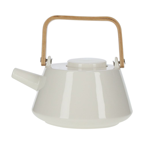 Tetera Cerámica con Mango de Madera 900 ml