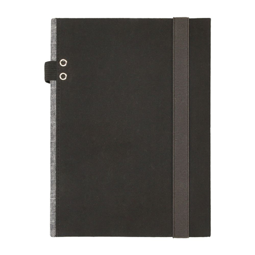 Libreta de tela con elástico 176 hojas puntos 15x21 cm