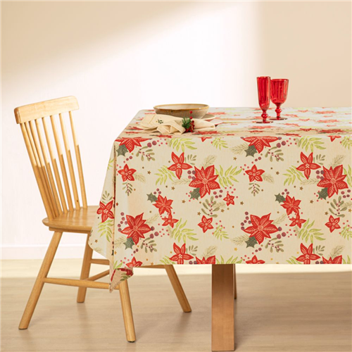 Mantel estampado navideño 150x210 cm