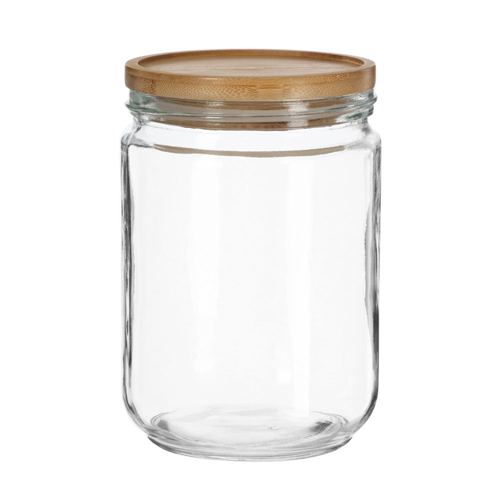 Frasco con tapa de bambú 1000 ml