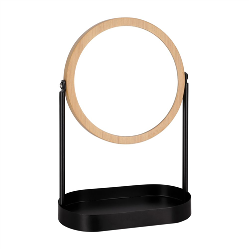 Espejo de pedestal con bandeja 19x10x20 cm