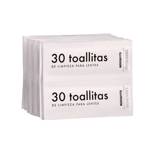 Set 30 Toallitas de Limpieza para Lentes