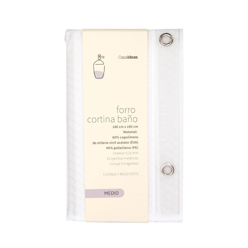 Forro Cortina Baño plástico con Textura