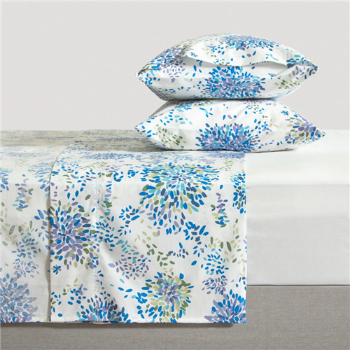 Set de sábanas algodón-poliéster estampadas 144 hilos Queen