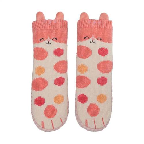 Calcetas tejidas cordero infantil con suela 20.5 cm