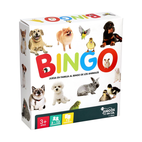 Bingo 12 tableros de cartón