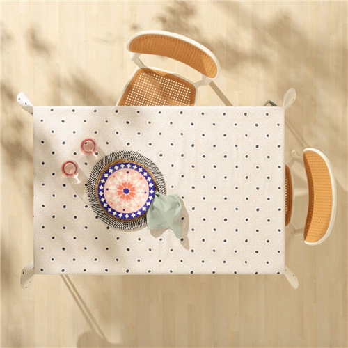 Mantel de algodón poliéster estampado 150x150 cm