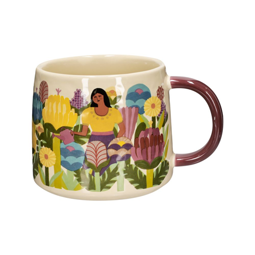 Taza de cerámica con diseño impreso 420 ml