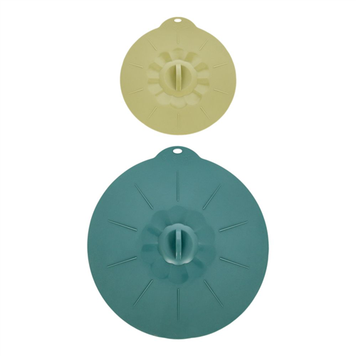 Set de 2 tapas de silicona para ollas