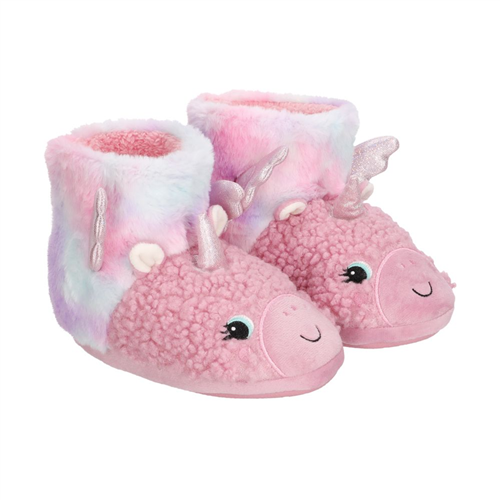 Pantufla bota peluda infantil 20.5 cm
