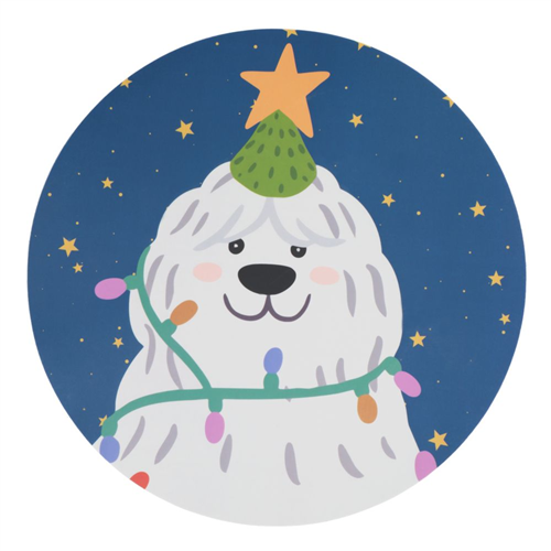 Individuales con diseño personaje navideño 30 cm