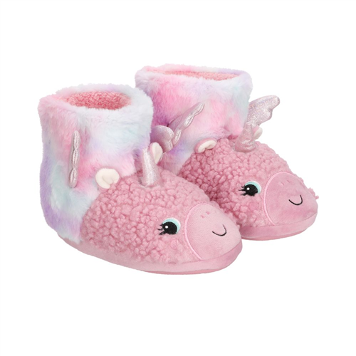 Pantufla bota peluda infantil 19.5 cm