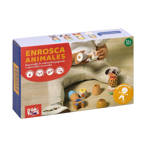 Juego didáctico “Enrosca animales”
