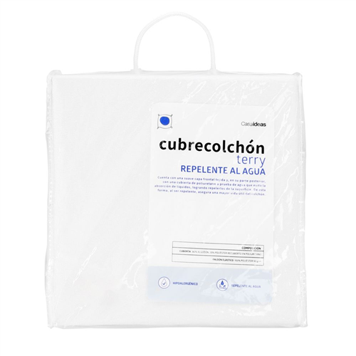 Cubrecolchón Terry Repelente al Agua Matrimonial