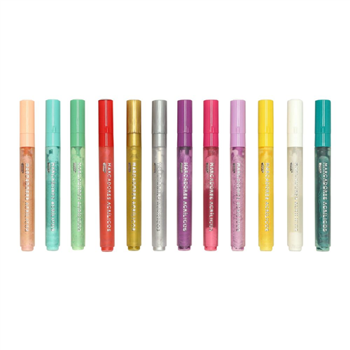 Set 12 marcadores de acrílico