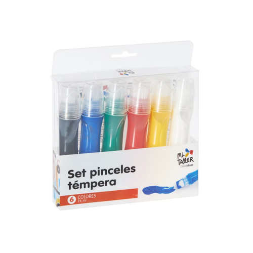 Set 6 Pinceles témpera