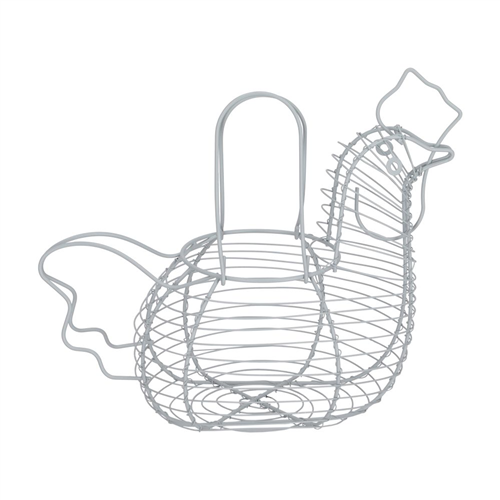 Canasta para huevos con forma de gallina