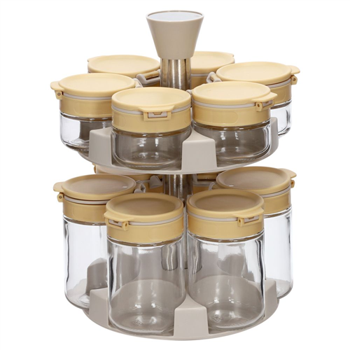 Especiero redondo con 2 niveles