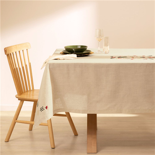 Mantel de poliéster-lino altezzo navidad 150x250 cm