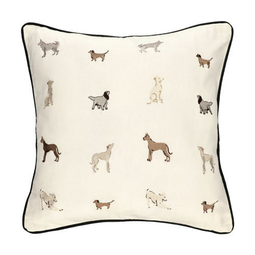 Cojín de algodón bordado 45x45 cm