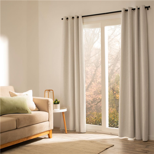 Cortina blackout silicona ojillos 140x240 cm