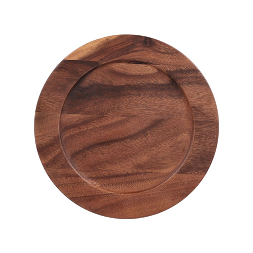 Plato Base Madera de Acacia 32.5 cm