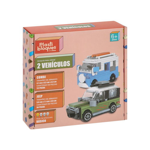Set minibloques para hacer 2 vehículos