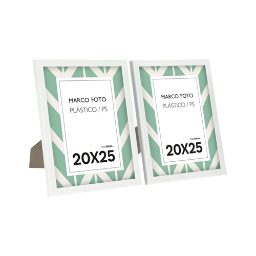 Set 2 Portarretratos plástico PS 22x3x27 cm