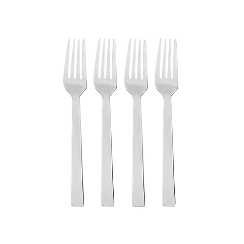 Set 4 Tenedores Acero Inoxidable para Postre Básica