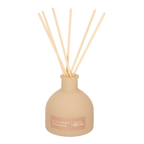 Botella con varitas aromáticas té de durazno 100 ml