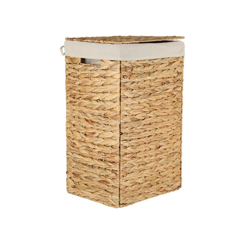 Canasto para ropa Fibra de jacinto de agua 34x25x55 cm