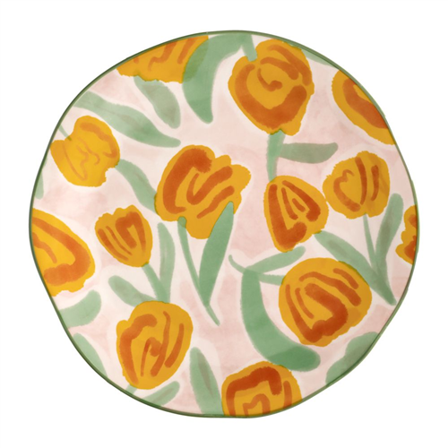 Plato de comida porcelana Print con diseño 27x2.5 cm