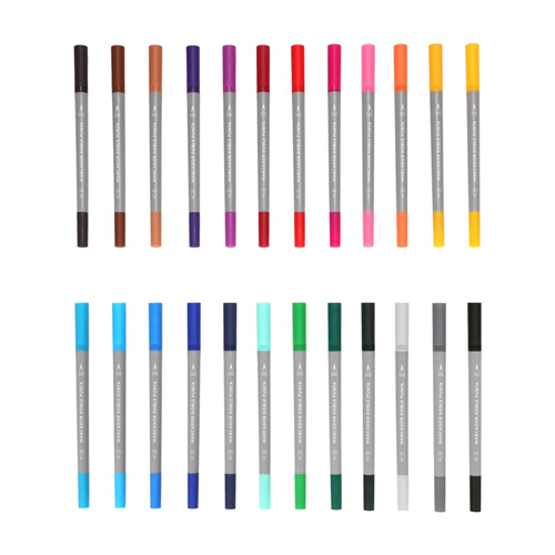 Set 24 marcadores doble punta