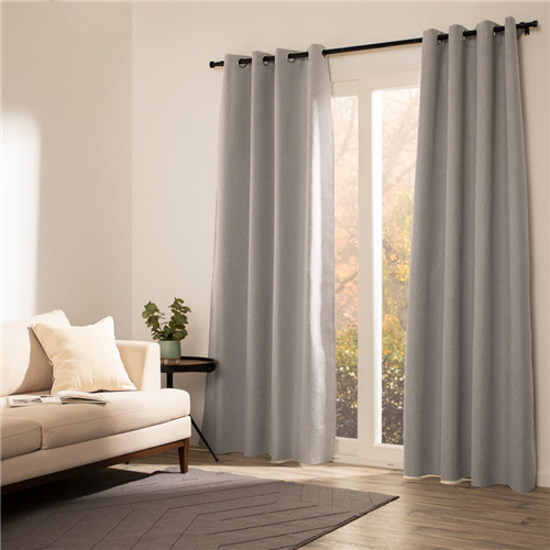 Set de 2 Cortinas blackout forradas con ojillos 140x240 cm c/u
