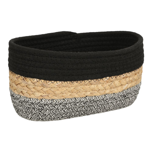 Canasto organizador de algodón y fibra