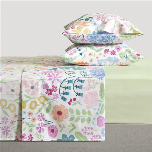 Set de sábanas algodón-poliéster estampadas 144 hilos King