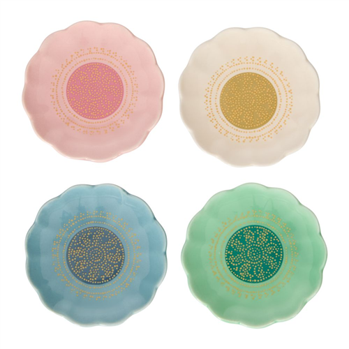 Set de 4 Platos para el té diámetro 7 cm