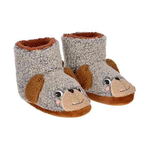 Pantufla bota peluda infantil 20.5 cm