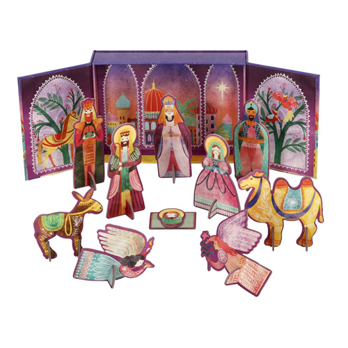 Pesebre de cartón armable