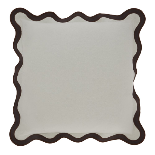 Cojín con borde ondas 45x45 cm