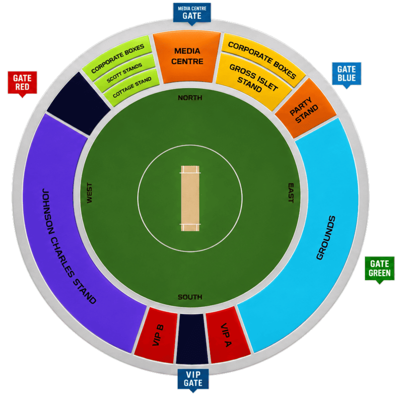 Seat plan (Daren Sammy Cricket Ground)