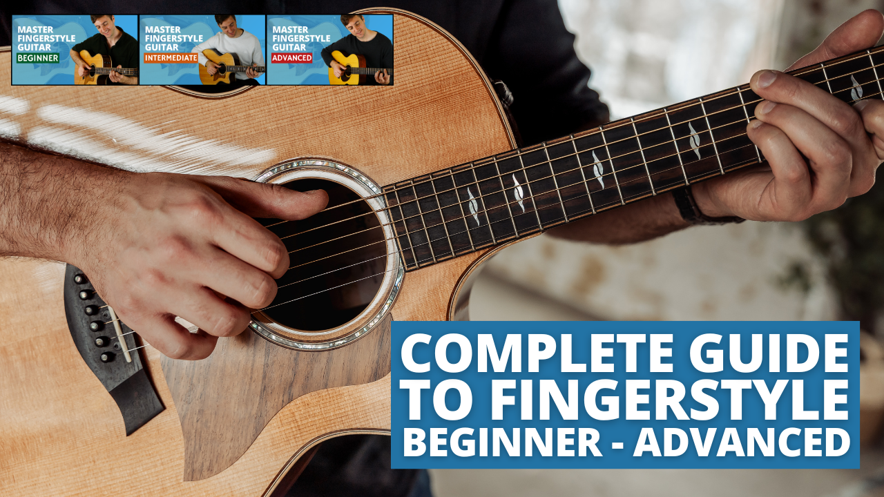 Fingerpicking course bundle - Beginner, Intermediate, 101 Patterns Fingerpicking course bundle - Beginner, Intermediate, 101 Patterns