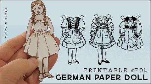 German Paper Doll F04