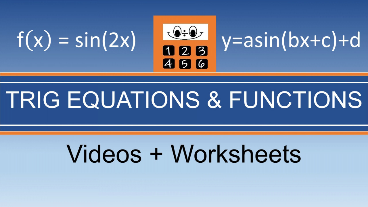 Trigonometric Equations and Functions lessons for radians, unit circle, and double-angle identities