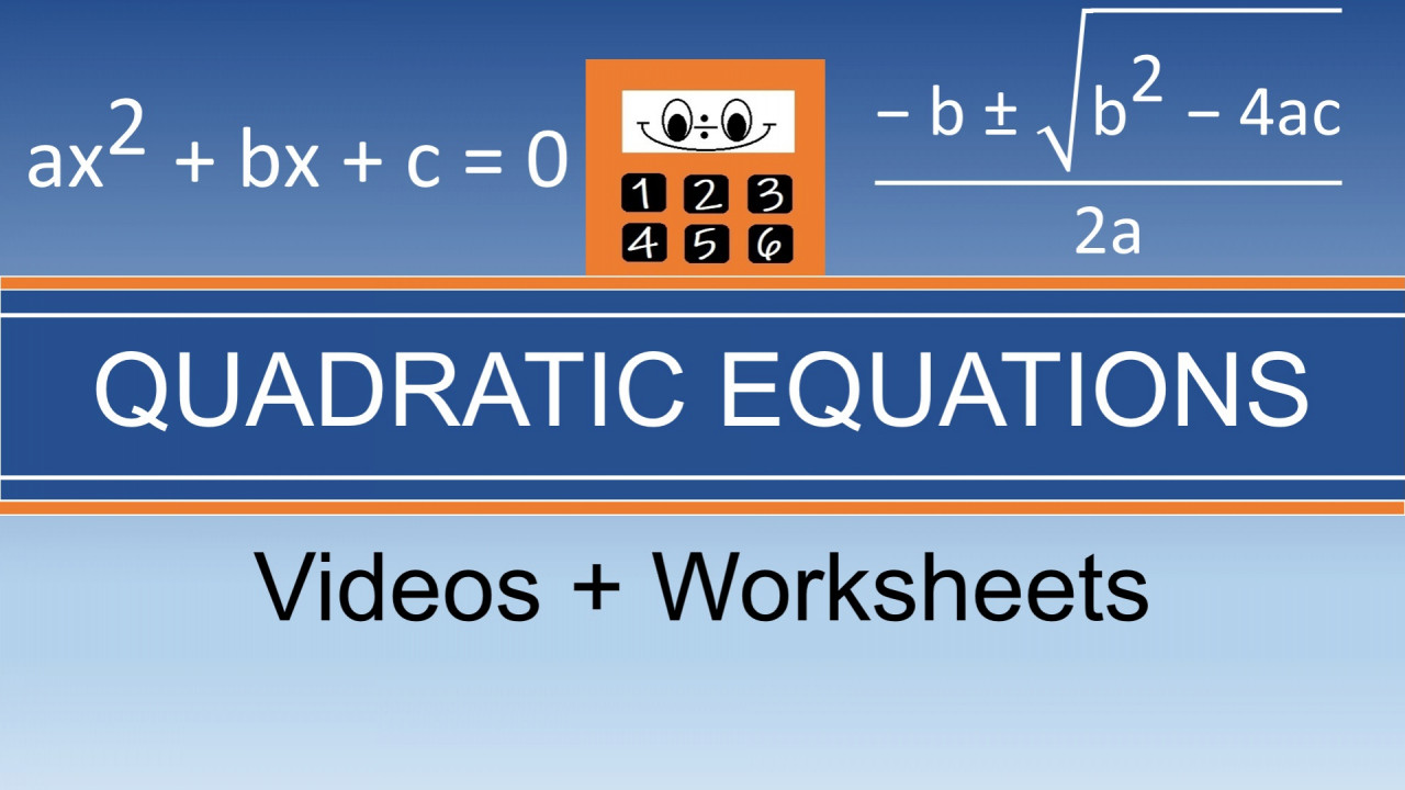 Quadratic Equations module featuring factorizing, completing the square, and discriminant analysis.