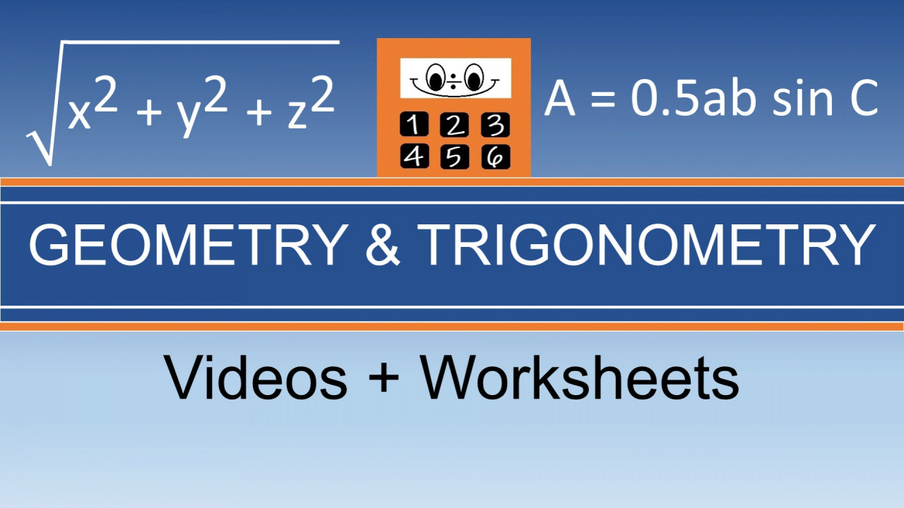 Geometry and Trigonometry module covering Pythagoras, 3D volumes, and sine rule for Calculus prep.