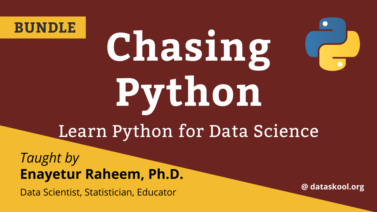Enroll in Chasing Python Course Bundle