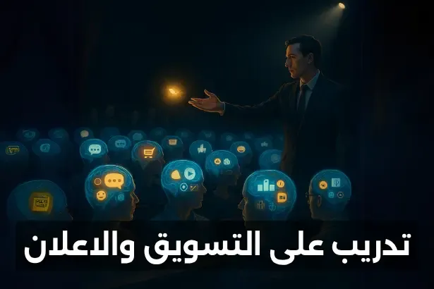 شاب يغرس الافكار في العقول مثال عن تدريب التسويق والاعلان